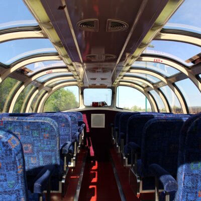 Another great Adventure Class feature is the shared dome car. 
