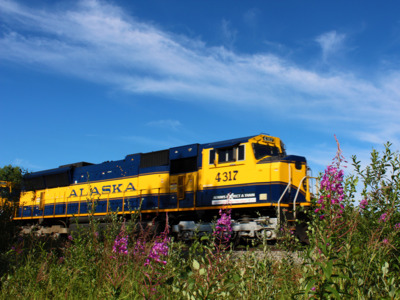 Head north from Anchorage to Talkeetna aboard the Alaska Railroad. Head north from Anchorage to Talkeetna aboard the Alaska Railroad.