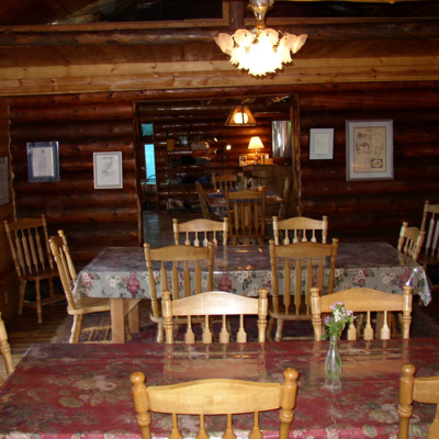 Fly to a fishing lodge to begin your adventure.