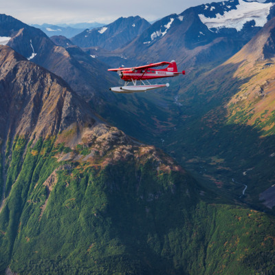 Enjoy stunning views of the Chugach mountain range.