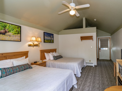 Standard double room at River's Edge Resort.