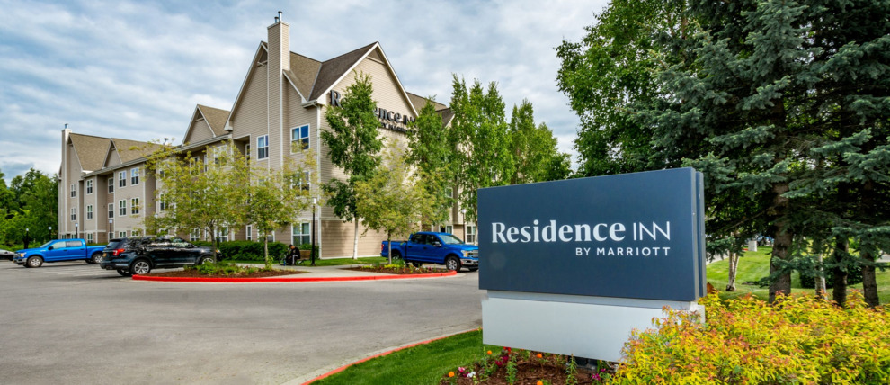 Entrance to Residence Inn in Anchorage. Entrance to Residence Inn in Anchorage.