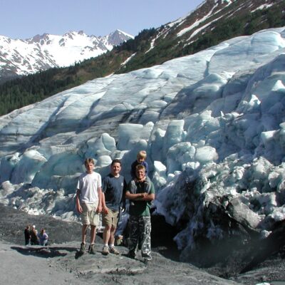 Hike up to the base of Exit Glacier. Hike up to the base of Exit Glacier.