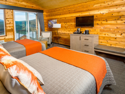 River view rooms at the Denali Bluffs Hotel.