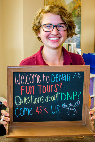 Visit the tour desk and find information about activities in Denali.
