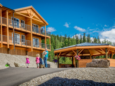 Denali Bluffs Hotel has a pavilion for all guests to use.