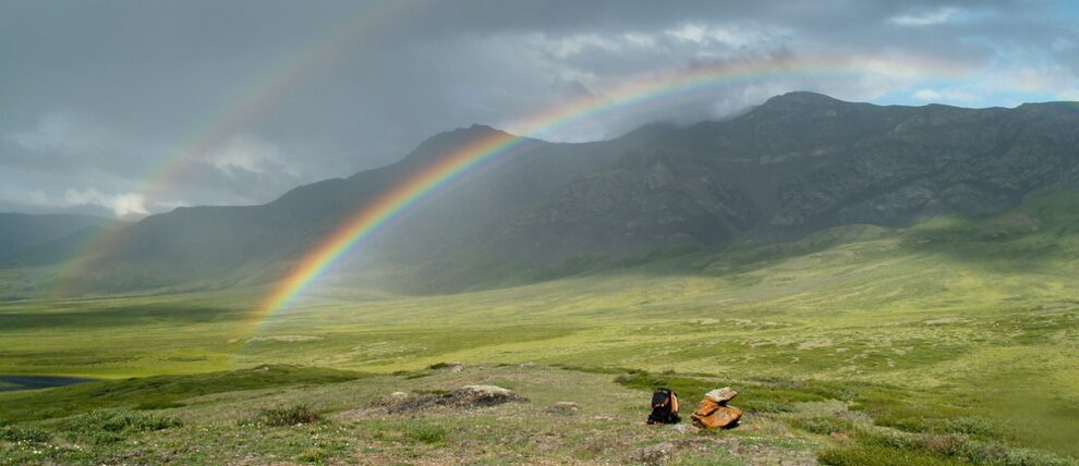 Double rainbow in Gates Of The Arctic National Park.
