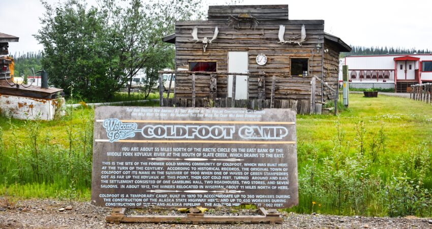 One of three tiny outposts on the Dalton Highway.