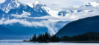 Chugach Mountains from Prince William Sound.