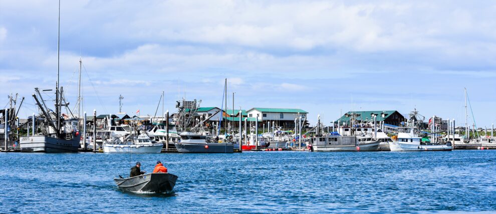 Leaving Homer's harbor for Kachemak Bay.