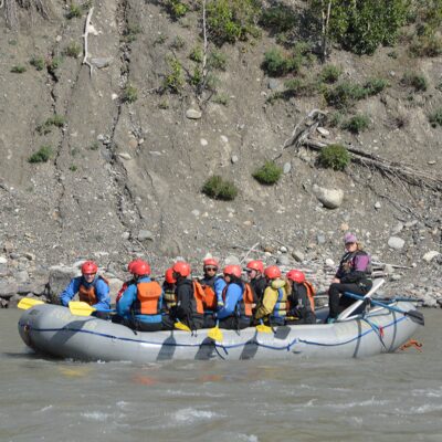 Raft the Nenana river with an experienced guide. Raft the Nenana river with an experienced guide.