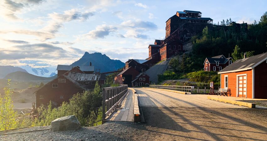 Late evening light on Kennecott Mine.