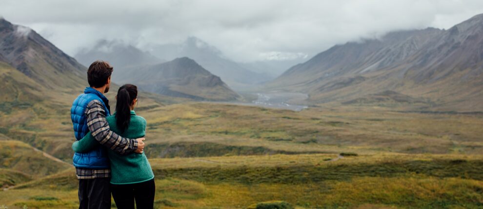 Rest stop views along the Denali Park Road. Rest stop views along the Denali Park Road.