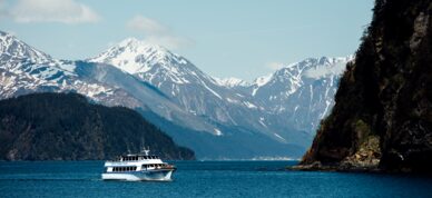 Cruising to Kenai Fjords on a calm day.