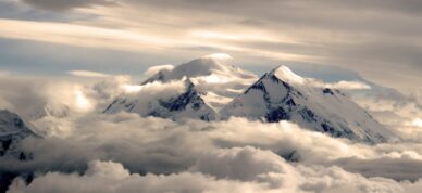 Denali in a heavenly light.