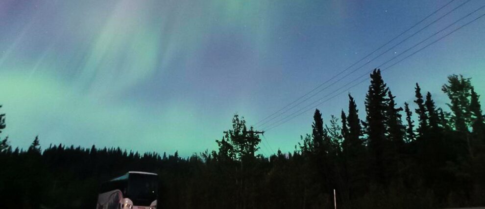 Northern lights near Denali. Northern lights near Denali.