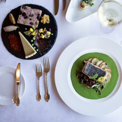 Enjoy fine dining with an Alaskan twist at the Crow's Nest.