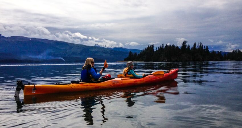 Paddling in Kachemak Bay near Homer.