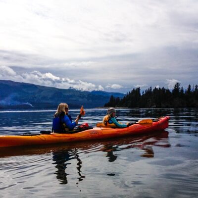 Paddling in Kachemak Bay near Homer.