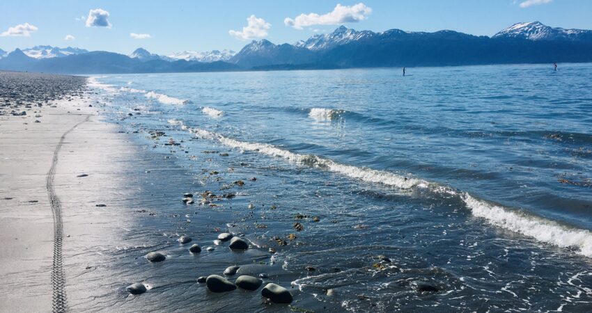 Alaska's version of beach weather in Homer.