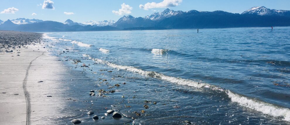 Alaska's version of beach weather in Homer.