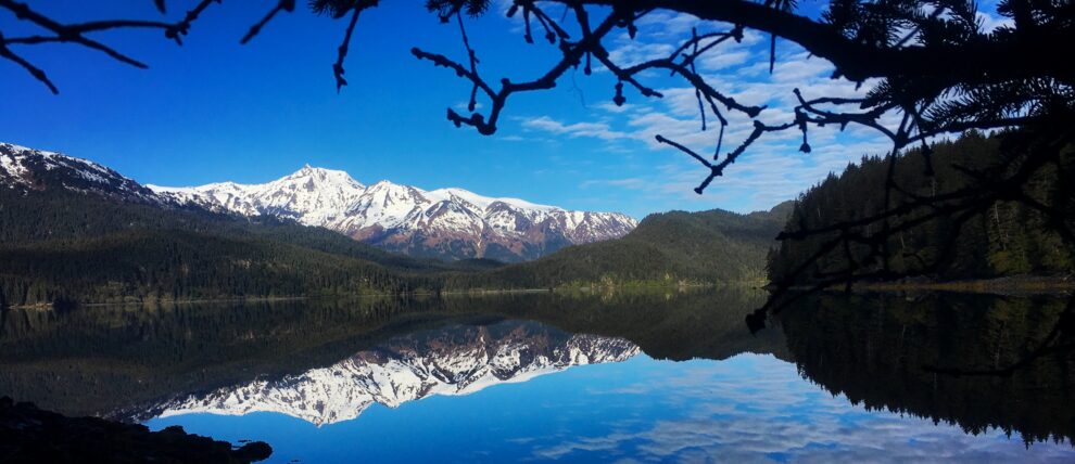 Calm Tutka Bay across from Homer.