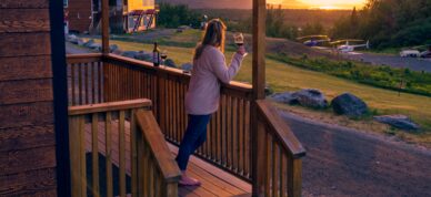 Perfect end to an Alaska day at the Alaska Glacier Lodge. Photo by Tyler Bryan, Roam Wild Productions.