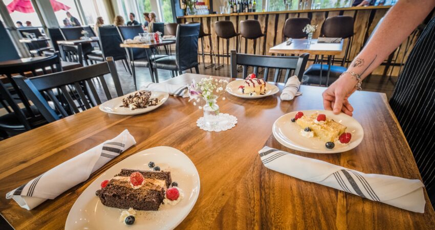 Raven's Roost desserts at the Alaska Glacier Lodge. Photo by Tyler Bryan, Roam Wild Productions.