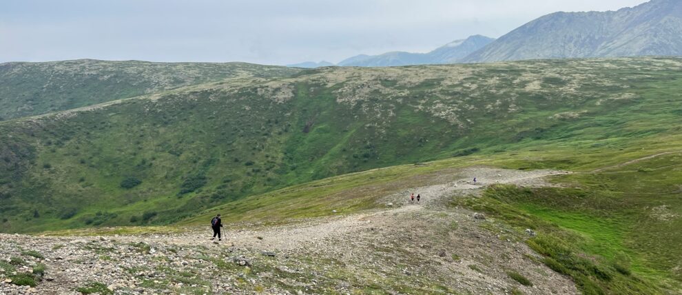 Ridge walking above Anchorage.