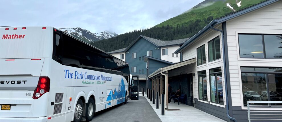Pickup and drop off at the Gateway in Seward. Pickup and drop off at the Gateway in Seward.