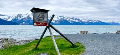 Mile 0 of the Iditarod Historic Trail in Seward.
