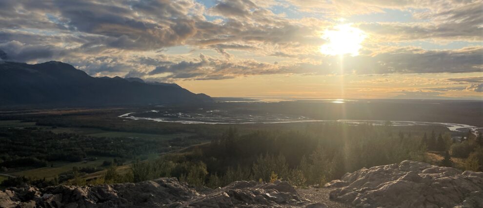 Beautiful summer view on the Rocks, Rivers, and Glaciers hike.