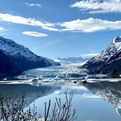 Pristine conditions at Spencer Glacier.