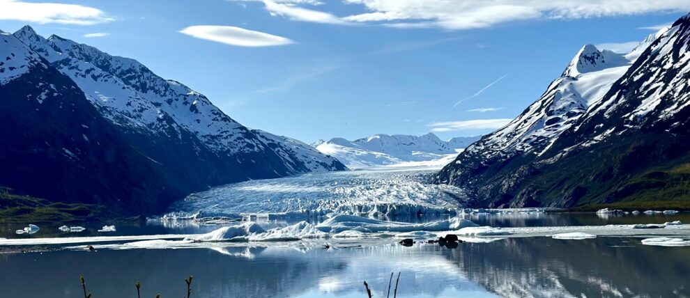 Pristine conditions at Spencer Glacier.
