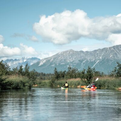 Byers Lake paddling, Denali State Park.