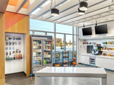 Handy pantry at the Aloft Hotel in Anchorage.
