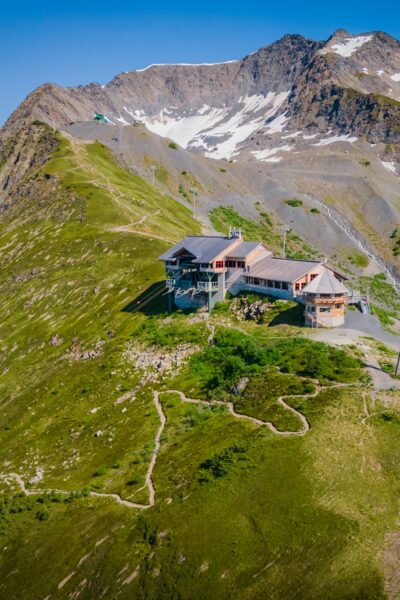 Top of the tram at Alyeska Resort.