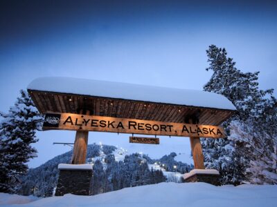 Wintertime at the Alyeska Resort.