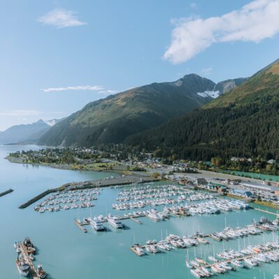 Seward area views on a flightseeing tour.