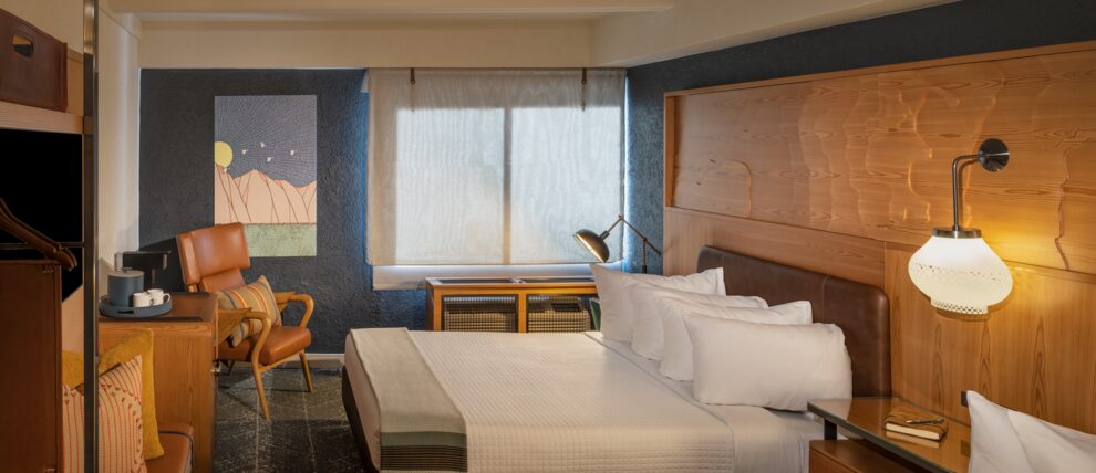 Double queen room at the Aviator.