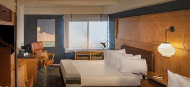 Double queen room at the Aviator.