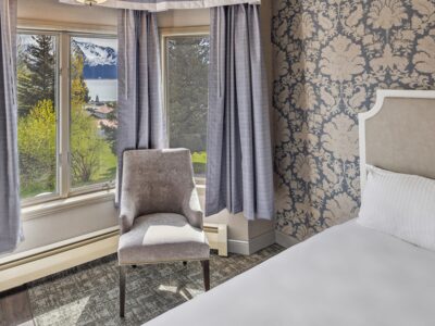 Double queen room at the Hotel Seward.