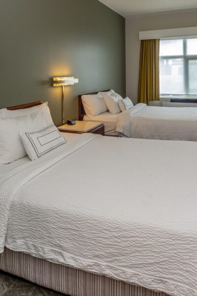 Double queen suite at the Springhill in Fairbanks.