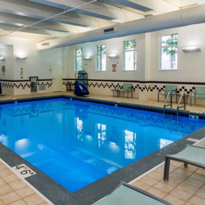 Indoor pool at the Fairbanks Springhill Suites.