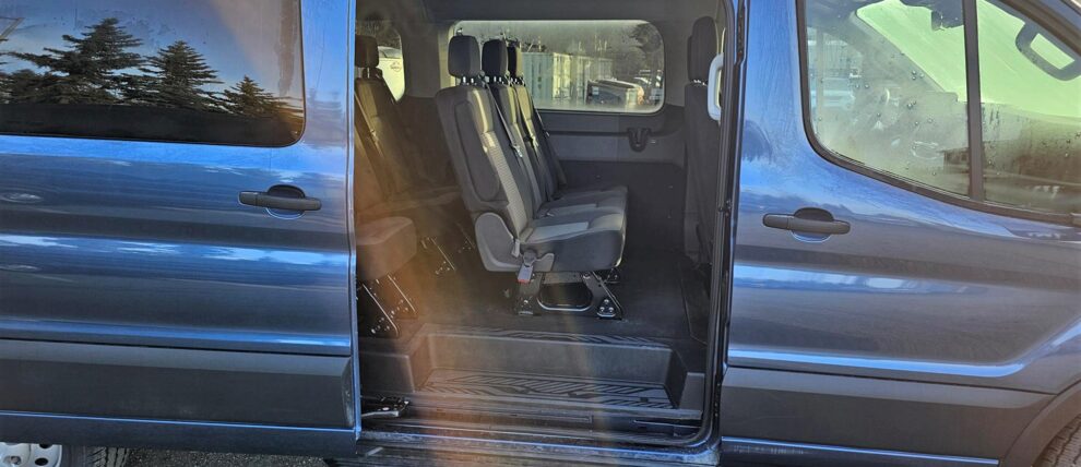 Room for 12 in an AWD van rental.