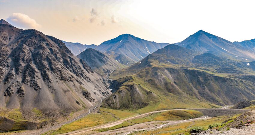 Atigun Pass near the border of Gates of the Arctic National Park