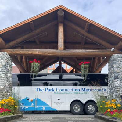 Travel by comfortable motorcoach between Anchorage and Talkeetna. Travel by comfortable motorcoach between Anchorage and Talkeetna.
