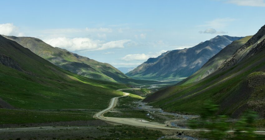 Views to the north from Atigun Pass on the Dalton Highway.