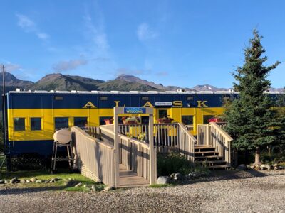 Unique office at the Denali Park Hotel.