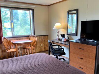 Simple amenities at the Denali Park Hotel.